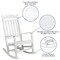Flash Furniture White Poly Resin Side Table & 2 Rocking Chairs JJ-C14703-2-T14001-WH-GG - alternate 4
